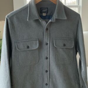 Men's J. Crew Lined Shirt/Jacket Small (Gray)